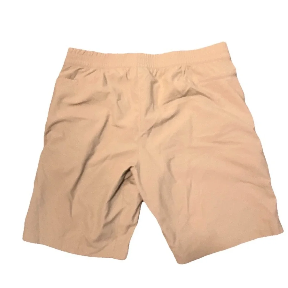 The North Face Mens Shorts Lightweight Sz XL‎ Tan Khaki Nylon Zip Pocket Outdoor